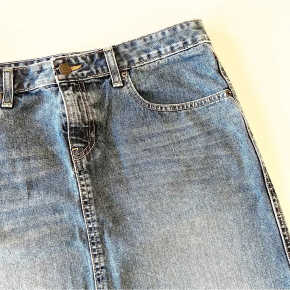 American Eagle Outfitters Cotton Denim Skirt Size 8 Light Blue Jeans Preppy Girl - Picture 9 of 9